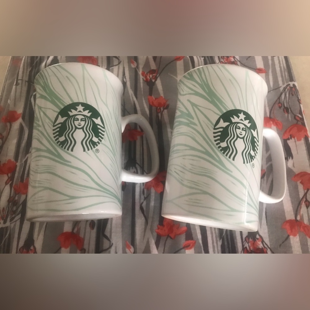 2 Starbucks Mermaid Logo cups